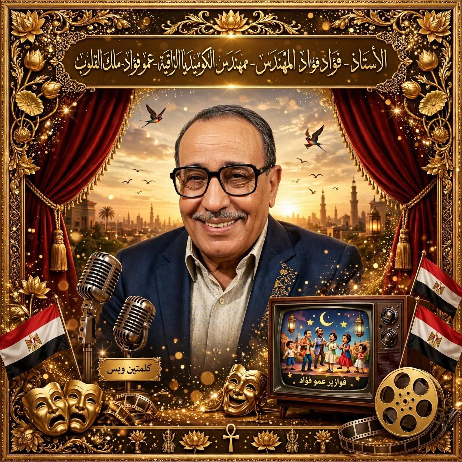 الاستاذ فؤاد المهندس.. مهندس الكوميديا الراقية وعمو فؤاد وملك القلوب وسفير الضحكة المهذبة