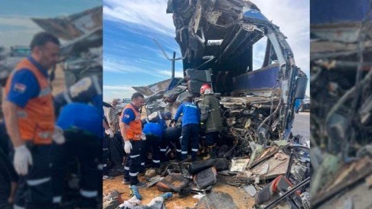 32 وفاة و34 مصابًا في تصادم أتوبيس وسيارة نقل بطريق أسيوط الغربي.. والصحة ترفع درجة الاستعداد