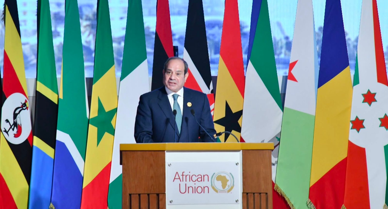 الرئيس السيسى يتوجه بالشكر للحضور فى ختام أعمال الاجتماع التنسيقى الثامن للاتحاد الأفريقي