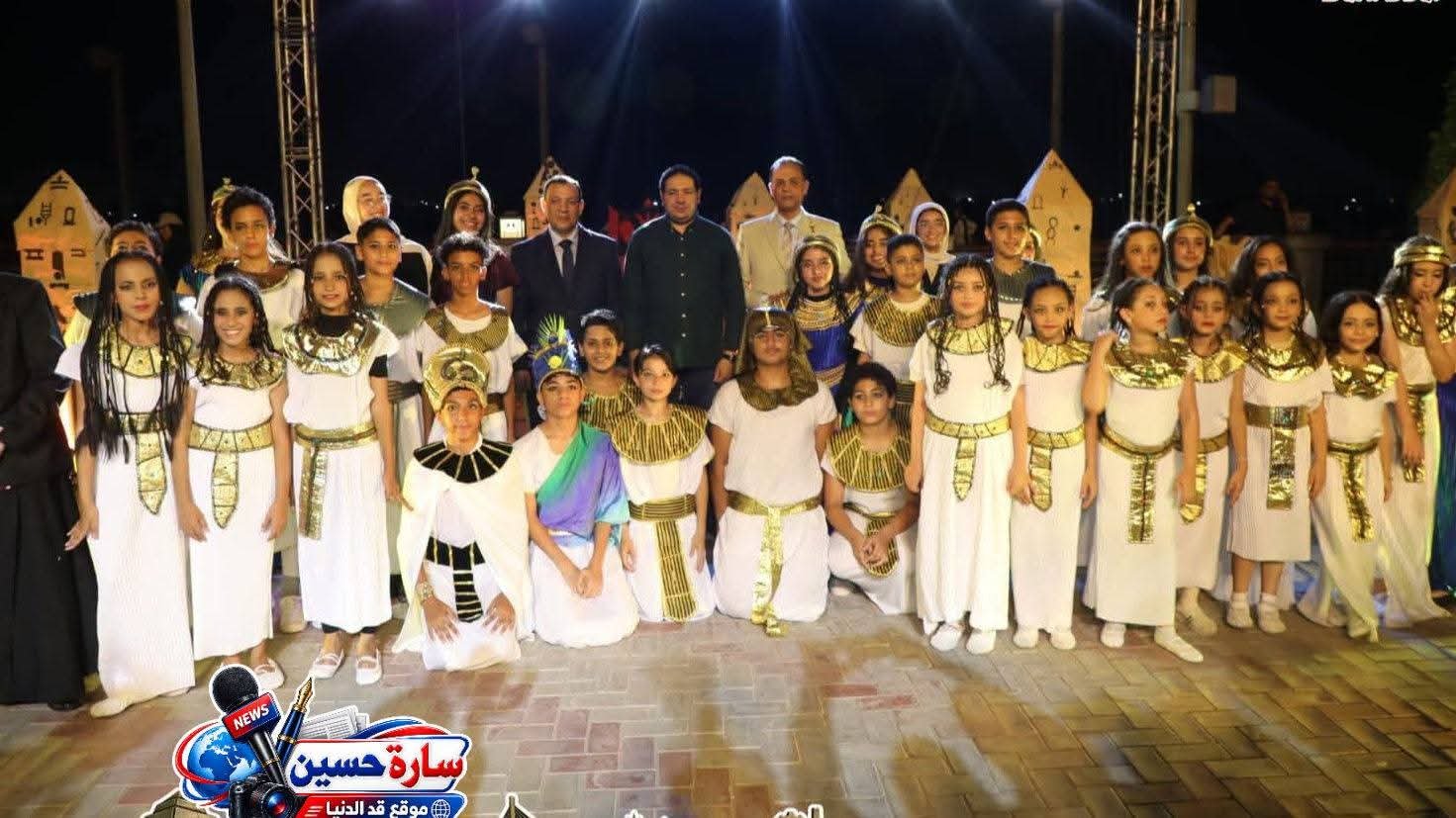 حبيش يشهد عرض عروس النيل بممشى الكورنيش ضمن مبادرة إحياء المسرح المدرسي .