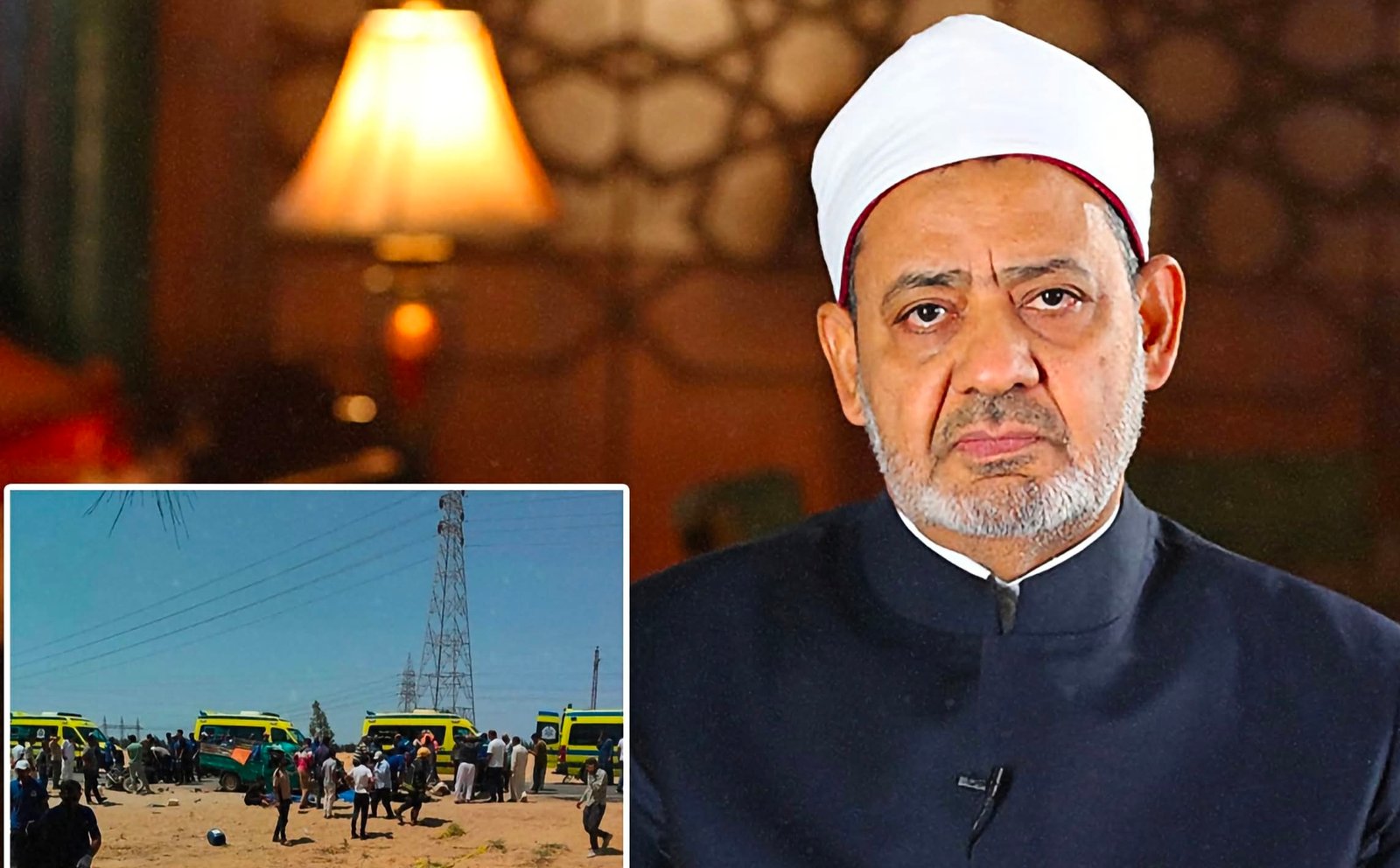 خرجوا سعيا وراء الرزق الحلال.. شيخ الأزهر يعزي أسر ضحايا حادث الإسماعيلية